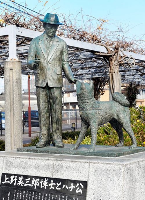 tượng ông Ueno và Hachiko ở tỉnh Mie